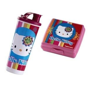 Hello Kitty Sandwich Keeper and Tumbler Set